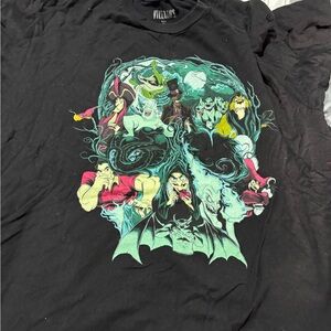 Disney Black and Green Villains Short Sleeve Tee